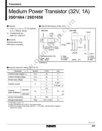 2SD1664T100R Datasheet Cover
