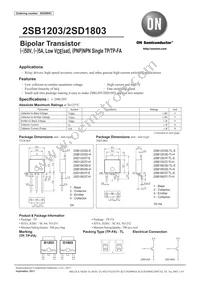 2SD1803S-TL-H Datasheet Cover