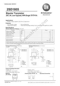 2SD1805G-TL-E Datasheet Cover