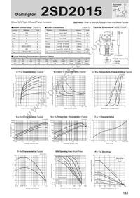 2SD2015 Datasheet Cover