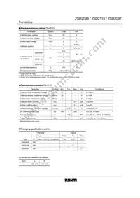 2SD2097TV2R Datasheet Page 2