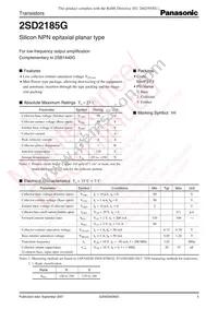 2SD2185GRL Datasheet Cover