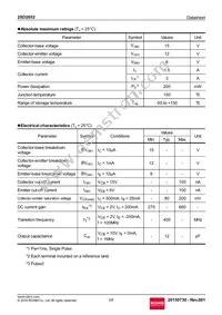 2SD2652T106 Datasheet Page 2