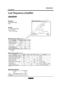 2SD2653KT146 Datasheet Cover