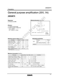 2SD2675TL Datasheet Cover