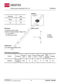 2SD2703TL Datasheet Cover