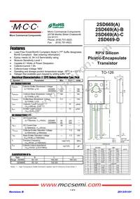 2SD669-D-BP Datasheet Cover