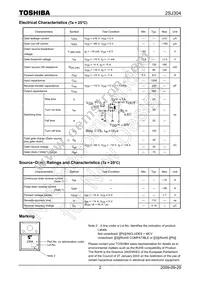 2SJ304(F) Datasheet Page 2