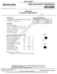 2SJ598(0)-Z-E1-AZ Datasheet Page 3