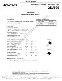 2SJ599(0)-ZK-E1-AY Datasheet Page 3