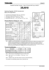 2SJ610(TE16L1 Datasheet Cover