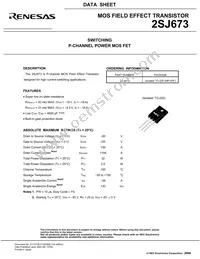 2SJ673-AZ Datasheet Page 3