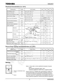 2SK2507(F) Datasheet Page 2