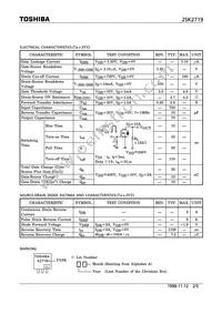 2SK2719(F) Datasheet Page 2