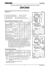 2SK3068(TE24L Datasheet Cover