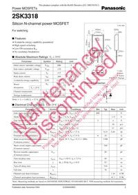 2SK3318 Datasheet Cover