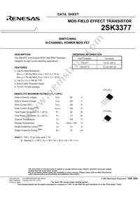2SK3377-Z-E2-AZ Datasheet Page 3
