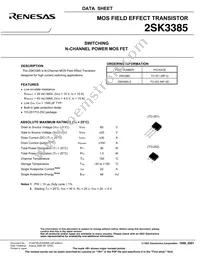 2SK3385(0)-Z-E1-AZ Datasheet Page 3