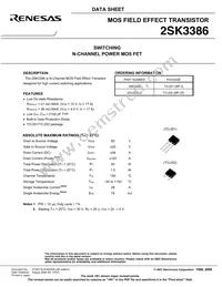 2SK3386(0)-Z-E1-AZ Datasheet Page 3