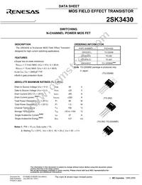 2SK3430-Z-E1-AZ Datasheet Page 3