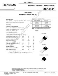 2SK3431-Z-E1-AZ Datasheet Page 3