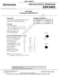 2SK3483(0)-Z-E1-AZ Datasheet Page 3