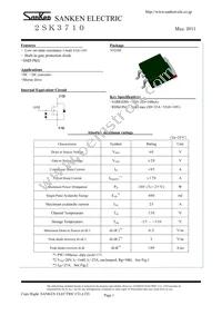 2SK3710 Datasheet Cover