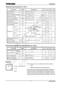 2SK4021(Q) Datasheet Page 2