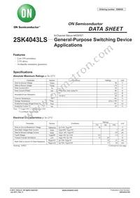 2SK4043LS Datasheet Cover