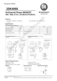 2SK4066-DL-1EX Datasheet Cover