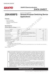 2SK4098FS Datasheet Cover