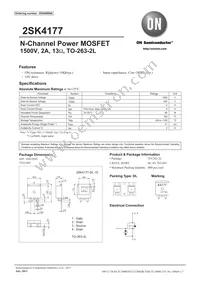 2SK4177-E Datasheet Cover