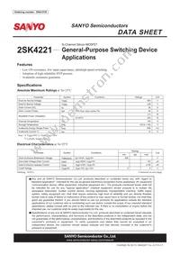 2SK4221 Datasheet Cover