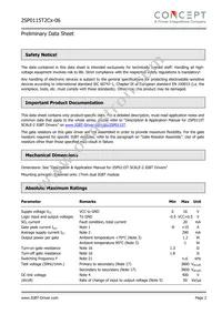 2SP0115T2C0-06 Datasheet Page 2