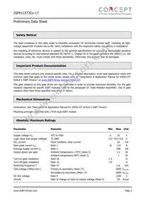 2SP0115T2C0-17 Datasheet Page 2