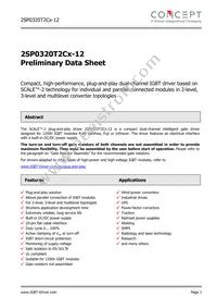 2SP0320T2C0-12 Datasheet Cover
