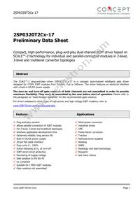 2SP0320T2C0-17 Datasheet Cover