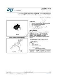 2STR1160 Datasheet Cover