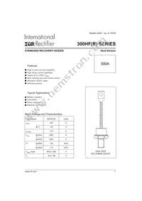 300HFR40P Datasheet Cover