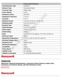 308N250 Datasheet Page 2