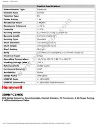 309NPC1MEG Datasheet Page 2