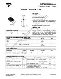 30CPQ050 Datasheet Cover