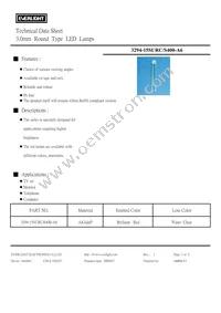 3294-15SURC/S400-A6 Datasheet Cover