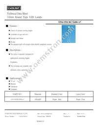 3294-15SURC/S400-A7 Datasheet Cover