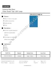 3294-15UYC/S400-A6 Datasheet Cover