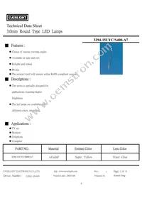 3294-15UYC/S400-A7 Datasheet Cover