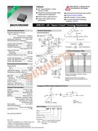 3296X-OT1-201 Datasheet Cover