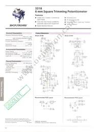 3318S-1-504A Datasheet Cover