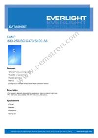 333-2SUBC/C470/S400-A6 Datasheet Cover