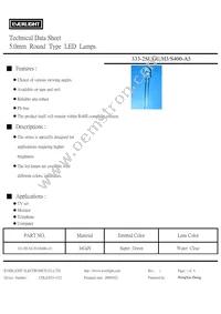 333-2SUGC/H3/S400-A5 Datasheet Cover